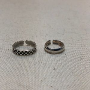 Vintage Sterling Silver Toe Rings